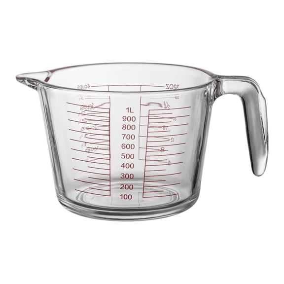 3-in-1 Measuring Cups,2026 NEW 4-Cup/1l/32oz Glass Measuring Cup for Baking Cooking Mixing Milk Egg and Cooking, Dishwasher, Freezer, Microwave, And Preheated Oven Safe, Essential Kitchen Tools