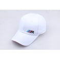 thumbnail image 1 of Bmw M Power Team Hat Outdoor Sports Baseball Cap Racing Cap Adjustable Cotton Peaked Cap-White-, 1 of 2