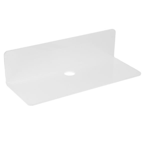 FRCOLOR Wall mounted Acrylic Shelf L Shaped Floating Storage Shelf Sundries Rack,5.31"X2.76"X0.79"