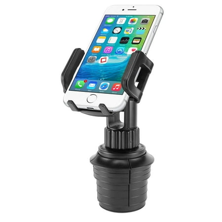 Plus Phone Cradle - Car Cup Holder Mount, Adjustable Smart Phone Cradle for iPhone X/8/8 Plus, iPods, Samsung Galaxy S8/ S8 Plus Note 8, MP3 Players, GPS Systems.., By Cellet,USA