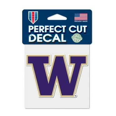 NCAA Washington Prime 4" x 4" Perfect Cut Decal