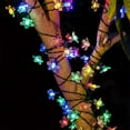 thumbnail image 5 of CASAFUN Solar Flower String Lights Outdoor 20 LED Light with 8 Twinkling Lighting Models Christmas Decorations For Garden Fence Patio Yard Christmas Tree Home Wedding Patio Party Decoration, 5 of 8