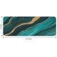 thumbnail image 7 of Teal Gold Marble Wave Dot Pattern Kitchen Rug Mat,Kitchen Runner Rugs Non Skid Washable,Decorative Kitchen Floor Mats for Kitchen,Sink,Laundry,17"x47.2", 7 of 7