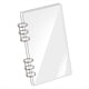 thumbnail image 1 of de 6 Anillas de Acrílico Transparente, Cubierta para Cuaderno, Planificador A6, Carpeta de Presupuesto, Carpetas de Hojas Sueltas, Suministros de Oficina., 1 of 5