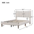 thumbnail image 6 of Innocent Full Size Platform Bed Frame - Cream, 6 of 12