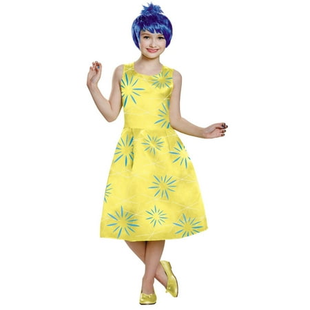 Yellow and Blue Joy Deluxe Child Halloween Costume - Medium