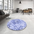 thumbnail image 4 of Ahgly Company Machine Washable Indoor Rectangle Transitional Blue Area Rugs, 7' x 10', 4 of 7