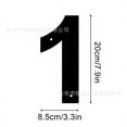 thumbnail image 2 of High Quality Metal House Number 1, Made Of Metal To Prevent Cracking Finish Complements Modern Decor, Weather Resistant Coating Evenly Applied For Waterproof And, 2 of 5