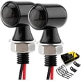 thumbnail image 1 of Mini Motorcycle Turn Signals LED Light Micro Blinkers for Front/Rear Universal Aftermarket Small Indicator for Cafe Racer Bobber Cruiser Street Bikes (Black-Smoked Lens), 1 of 5