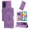 thumbnail image 4 of Funda tipo cartera GANGXUN para OPPO A98 , diseño girasol, cuero PU, soporte, cierre magnético, tarjetero, 4 of 5