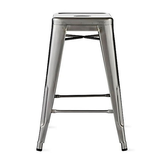 Tolix Stool Gunmetal 26" in Set of 4 - Replica