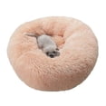 thumbnail image 5 of Round Pet Bed Cat Litter Dog Bed Round Plush Cat Bed, Wine Red, 5 of 5