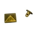 thumbnail image 4 of Rongfmy 100pcs Metal Square Pyramid Rivet Studs For Clothes Shoes Bags Decor 12mm, 4 of 9