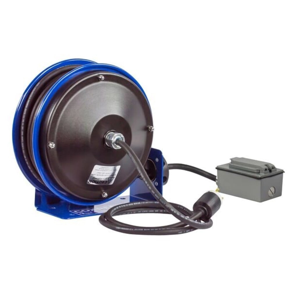 Coxreels Compact Spring Driven Cord Reel Duplex Gfic Rec 12Ga X 30'