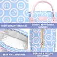 thumbnail image 5 of Fit + Fresh Bloomington Womens Lunch Bag, Insulated Lunch Box With Containers, Smiles Bubble Gum, 5 of 7