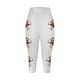 thumbnail image 4 of Pantalones de Yoga Capri, Moda Impresa Estiramiento Capris para Mujeres, Poliéster Spandex Entrenamiento Y Ocio, 4 of 4