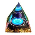 thumbnail image 3 of Pirámide de cristal de 6 cm Reiki Pirámide de orgón curativo para estudio de oficina (D) JShteea Libre de BPA, 3 of 8