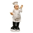 thumbnail image 1 of Escultura decorativa de figura de chef para decoración de cocina, decoración campestre en miniatura 4 10x10x32cm, 1 of 8