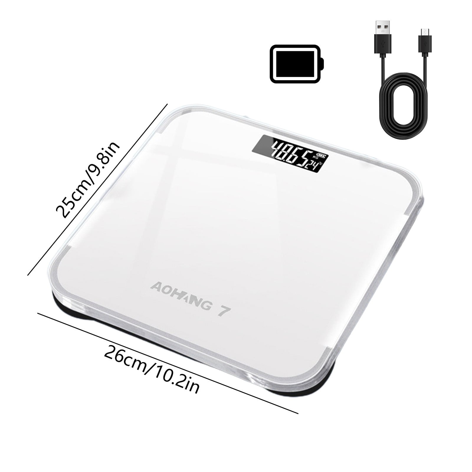 Qholemyo Digital Scales For Body Weight Sleek Bathroom Scale Portable Weighing Scale For Indoor Household And Business