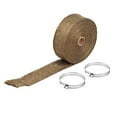 thumbnail image 1 of Cinta térmica de 10 m, cabezal de tubo de escape, envoltura aislante resistente al calor con bridas (oro titanio) Jadeshay A, 1 of 8