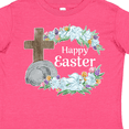 thumbnail image 4 of Inktastic Happy Easter with Cross and Flowers Boys or Girls Toddler T-Shirt, 4 of 5