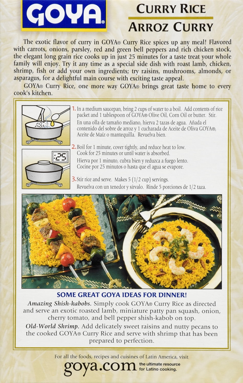 GOYA Curry Rice With Carrots & Onions 7 oz