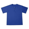 thumbnail image 2 of Kids Boy' Polo Shirt Blue School Uniform Shirts Fashion Shirts Short Sleeve Shirt Boys Clothes Size 11-12 Years, 2 of 8