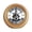 Silver_Log color wooden bas, variant on Perspective Wall Clocks Wood Vintage Clock With Visible Internal Rotating Gear 7inch Diameter Wall Clock