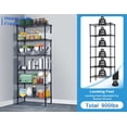 thumbnail image 2 of Separable 6 Tier Wire Shelving Unit, Adjustable One 6 Shelves Shelving Unit or Two 3 Tier Steel Storage Rack 900lbs Capacity Metal Storage Shelves Heavy Duty for Small Places Kitchen Garage, 2 of 7