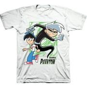 Mens Nickelodeon Danny Phantom Shirt - Retro Nick Danny Phantom tee - Classic Nick Graphic T-Shirt (White, Medium)
