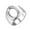 Silver-O, variant on TIMIFIS Rings Knuckle Stacking Rings Crystal Love Necklace Set Fashion Lady Gold Plated Zircon Jewelry Rings for Women;Teen Girls;Man - Summer