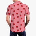 thumbnail image 6 of Wukai Strawberries Men’s Polo Shirts,Quick-Dry Athletic Shirt,Classic Fit Shirts-Small, 6 of 8