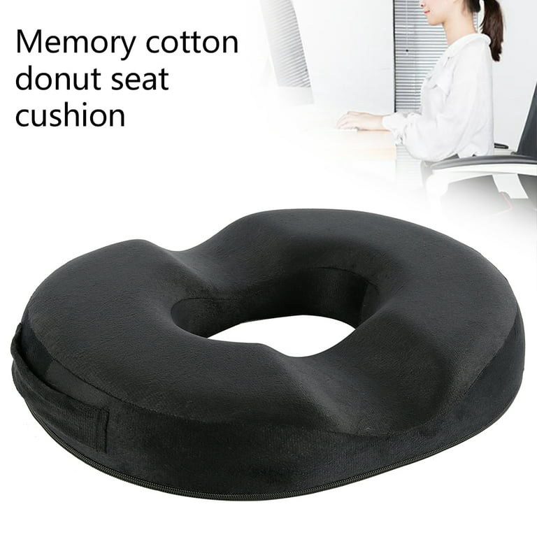 CozyCloud Pressure Relief Donut Cushion - Tailored for Long Sitting Hours,  Extra-Dense Memory Foam Seat Pillow for Office, Home, Car, and Wheelchair 