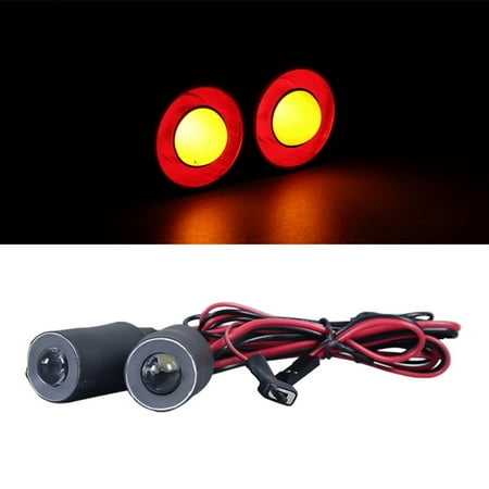 

Dasbsug 1 Pair 17mm Universal LED Light Set for D90 SCX10 1/10 RC Car Truck Crawler