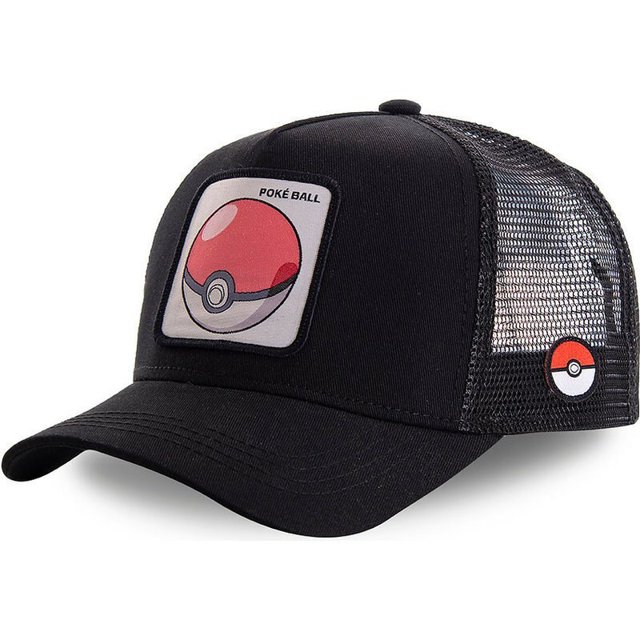 Gorra de béisbol de la serie de Anime Pokemon para hombres, mujeres y niños, gorra de béisbol Original de Pikachu con ala de arco, regalo de cumpleaños qym unisex
