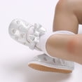 thumbnail image 5 of Baby Girls Shoes Soft Sole Mary Jan Flats Princess Dresses Shoes PU Cute Bow Prewalker, 0-18M, 5 of 8