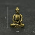 thumbnail image 2 of EIMELI 2pCS Laiton Mini Sakyamuni Statue Bouddha Ornements Méditation Assis, 2 of 9