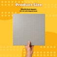 thumbnail image 6 of 4 pack Building Base Plates Dark Grey, 10"x10" Urban City Bricks Baseplates Building Plates for DIY Activity Tables, Compatible with Major Brands, 6 of 6