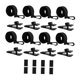 thumbnail image 3 of Kit de 8 piezas para fijar carretes de cubierta solar, correas para cubierta solar de piscina, 8 clips y cierres de contacto, correas para carrete, 3 of 8