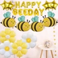 thumbnail image 5 of Happy Bee Day Decorations 21-Pack, Bee Themed Birthday Party Decorations, Daisy Bee Baby Shower Birthday Supplies, 5 of 7