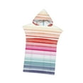 thumbnail image 2 of Poncho de toalla de playa con capucha, toalla de playa de microfibra para niños y niñas, ideal para deportes, viajes y gimnasio. Tipo C, 2 of 8