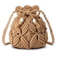 thumbnail image 1 of Bandolera de paja Avisky para mujer, bolso bohemio de verano, 1 of 9