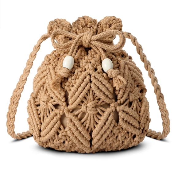 Bandolera de paja Avisky para mujer, bolso bohemio de verano