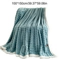 thumbnail image 3 of Large Fleece Throw Blanket, Qiopertar Under $5 59x40 In Fleece Throw Blanket For Couch Soft Warm Fluffys Cream Solid ColorBlanket Decorative And Giftable Striped Blankets, 3 of 6