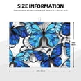 thumbnail image 2 of Fotbe Blue and White Butterflies Alfombrilla de Secado para Cocina con Estampado, 18x24 Pulgadas, 2 of 7