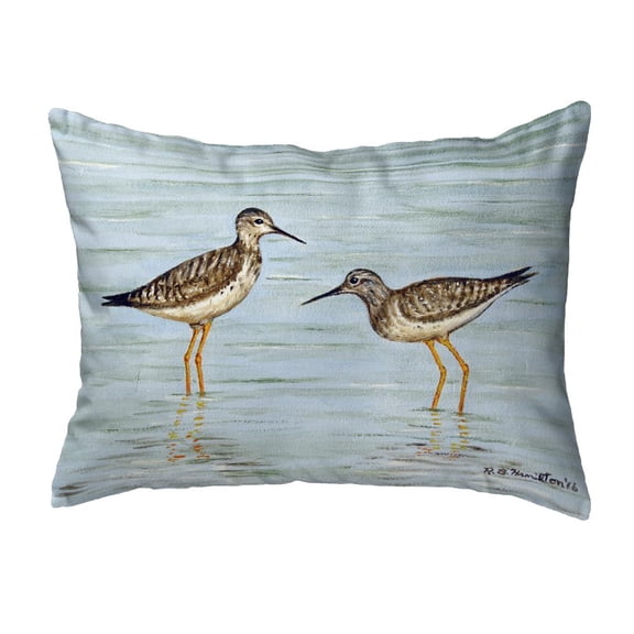 Betsy Drake Interiors Yellow Legs No Cord Pillow 16x20