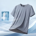 thumbnail image 2 of NIEWTR Mens Workout Athletic Shirts Moisture Wicking Running T-Shirts Breathable Short Sleeve Gym Tee（Grey,3XL), 2 of 6