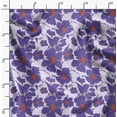 thumbnail image 2 of Soimoi Floral Printed, Polyester Fleece, Fabric by The Yard Sewing DIY Stretch Fabric 56 Inches Wide, WarmFabric for Hats, Coats, Gloves, Blankets, Lavender, 2 of 6