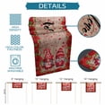 thumbnail image 6 of Valentine's Day Table Runner - 120 Inch Long Red Gnomes Roses Love Wood Grain Brown Cotton and Linen Blended Dress Scarves Farmhouse Table Runner for Kitchen Dining, Coffee Table, 13" x 120", 6 of 8