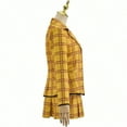 thumbnail image 3 of Yellow Plaid Jacket Skirts Set Schoolgirls Outfit for Adult Women, 3 of 7